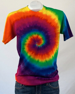 Sunshine Ombre Color Round Neck Short Sleeve T-shirt