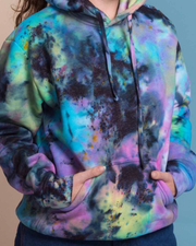Ombre Tie Dye Color Ink Hoodie With Pocket