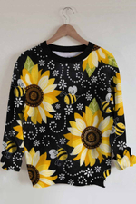 Sunflower Bee Sweatshirt