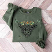 Unisex St. Patricks Day Cow Round Neck Long Sleeve Sweatshirt