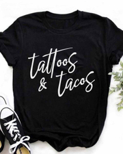 Unisex Tattoos&Tacos Crewneck T-shirt