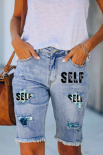 Self Love Jeans Shorts