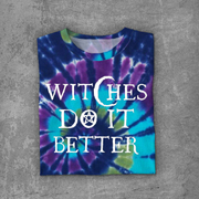 Witches Do It Better Printed Round Neck Short Sleeve T-shirt