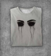 Three-dimensional Pencil Drawings Printed Round Neck Short Sleeve T-shirt