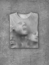 Three-dimensional Pencil Drawings Printed Round Neck Short Sleeve T-shirt