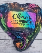 Reverse Tie Dye Chaos Coordinator Tshirt