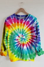 Sunshine Rainbow Ombre Color Printed Sweatshirt