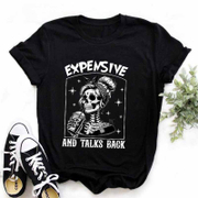 Expensive Difficult and Talks Back Round Neck Short Sleeve T-shirt