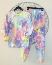 Ombre Color Sportwear Sweetshirt And Sweatpants