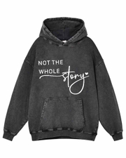 Darling Just a Chapter Not Whole Story Washed Distressed Oversize Hoodie