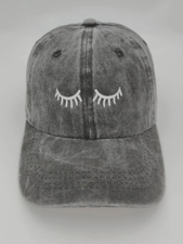 Embroidery Eyelash Baseball Cap