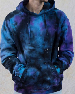 Unisex Galaxy Tie Dye Color Hoodie With Pocket