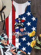 American Mama Printed Tank