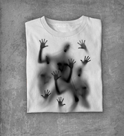 Three-dimensional Pencil Drawings Printed Round Neck Short Sleeve T-shirt