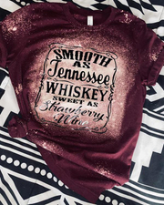 Smooth As Tennessee Whiskey Sweet As Strawberry Wine T-shirt